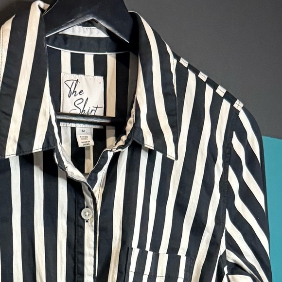 The Shirt by Rochelle Behrens Black and White Casual Button Down - Picture 10 of 10